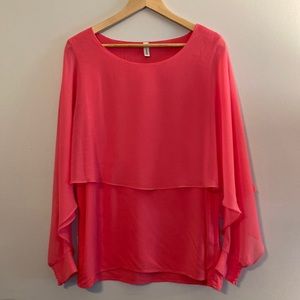 Soya Concept. Bubblegum pink blouse. Size large.